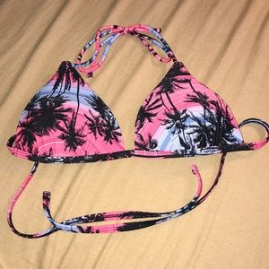 Palm Tree Bikini Top